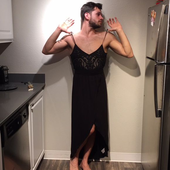 Ecoté (UO) high/low midi dress - Picture 2 of 4